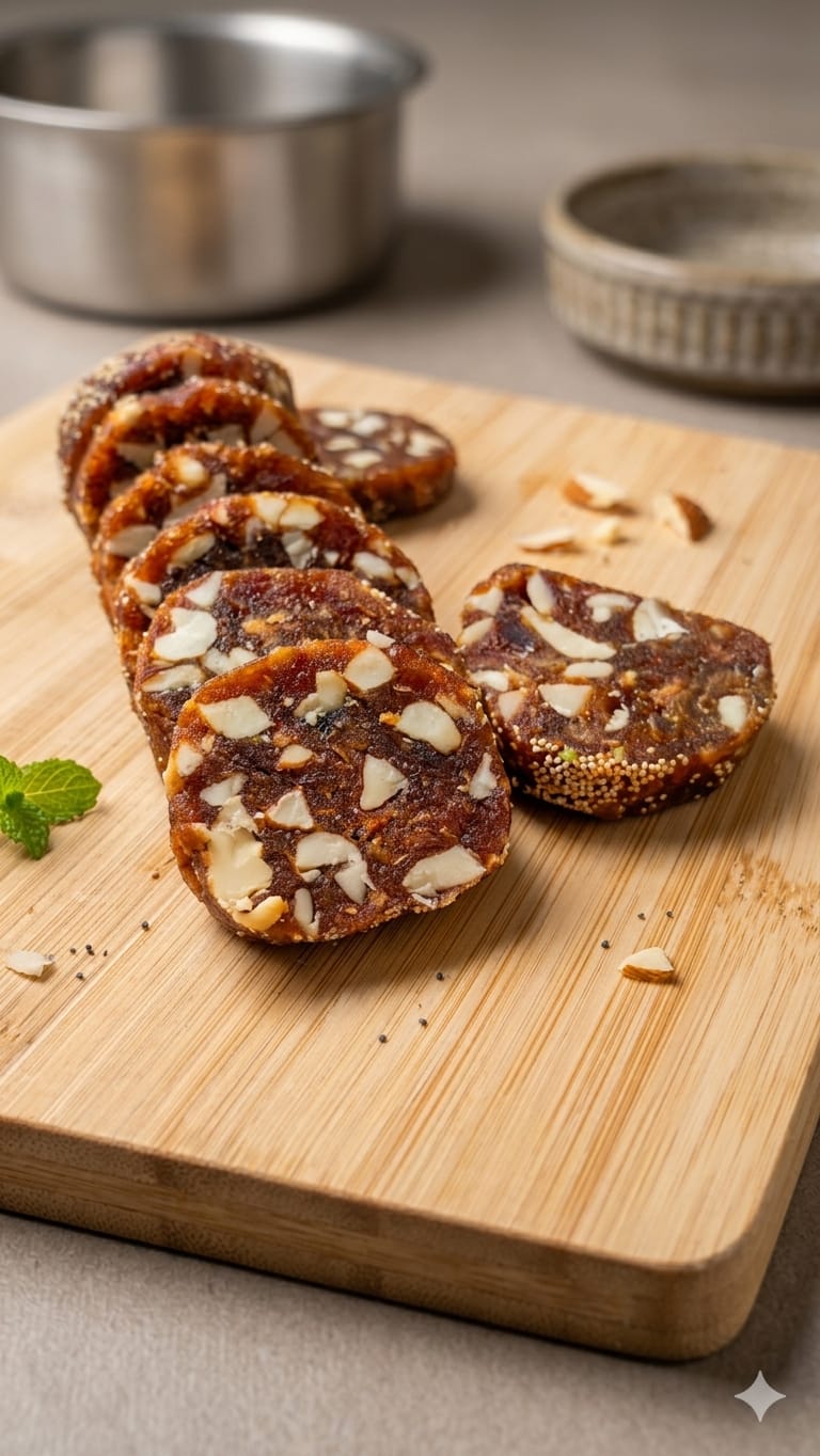 Date Sweetened Dry Fruit Roll